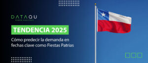 Bandera de Chile representando el análisis de demanda en fechas clave como Fiestas Patrias