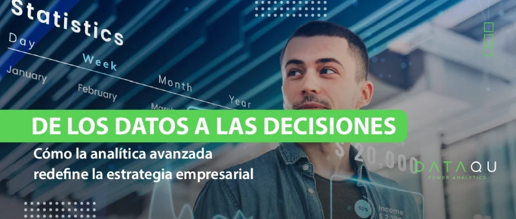 Profesional analizando datos para decisiones empresariales con DataQu