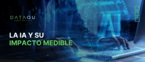 Equipo de negocio analizando métricas de impacto financiero de proyectos de inteligencia artificial en 2026