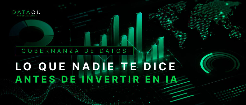 Gráficos y visualización de datos digitales, gobernanza de datos antes de invertir en IA DataQu