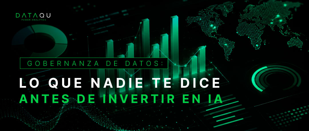 Gráficos y visualización de datos digitales, gobernanza de datos antes de invertir en IA DataQu